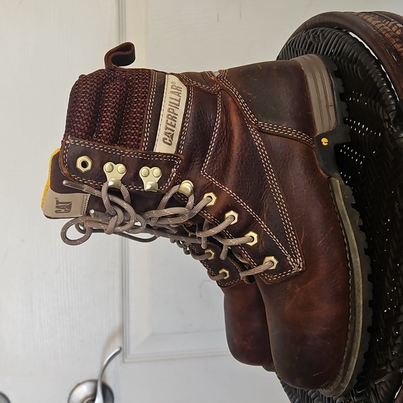 $170 Caterpillar CAT Clover Steel Toe Work 8" Boot Waterproof Women 7.5 - Picture 1 of 15